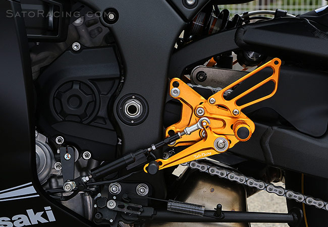 Sato Racing Rearsets Reverse (GP) Shift - Kawasaki Ninja ZX-10R